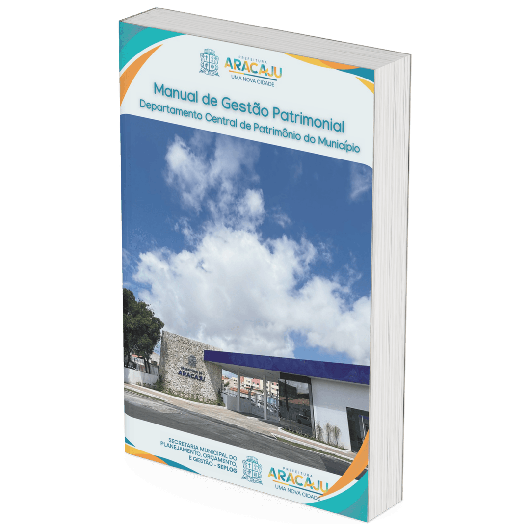 Capa do Manual de Gestão Patrimonial da Prefeitura de Aracaju